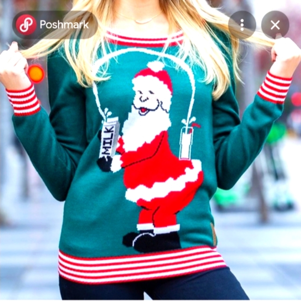 Tipsy Elves Kim Kardashian/Santa Ugly Fun Sweater